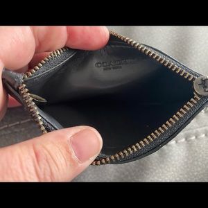 Black leather Coach wallet
